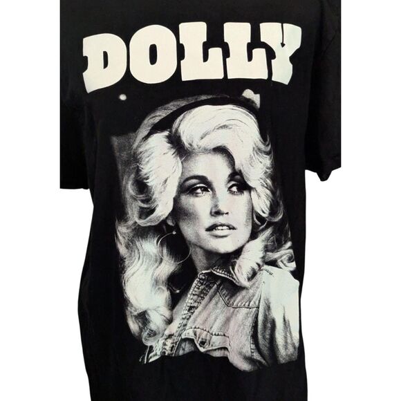 DOLLY PARTON Portrait T-Shirt L/G Country Music Vintage Aesthetic Tee - Picture 2 of 5